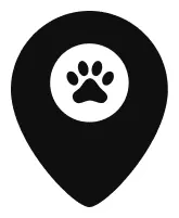 Map pin symbol indicating location of All Dogs Unleashed