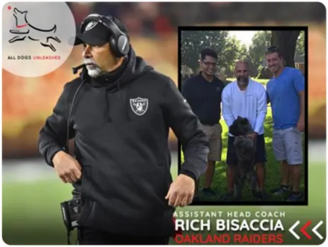 Professional athlete featured as a client on the All Dogs Unleashed Wall of Fame