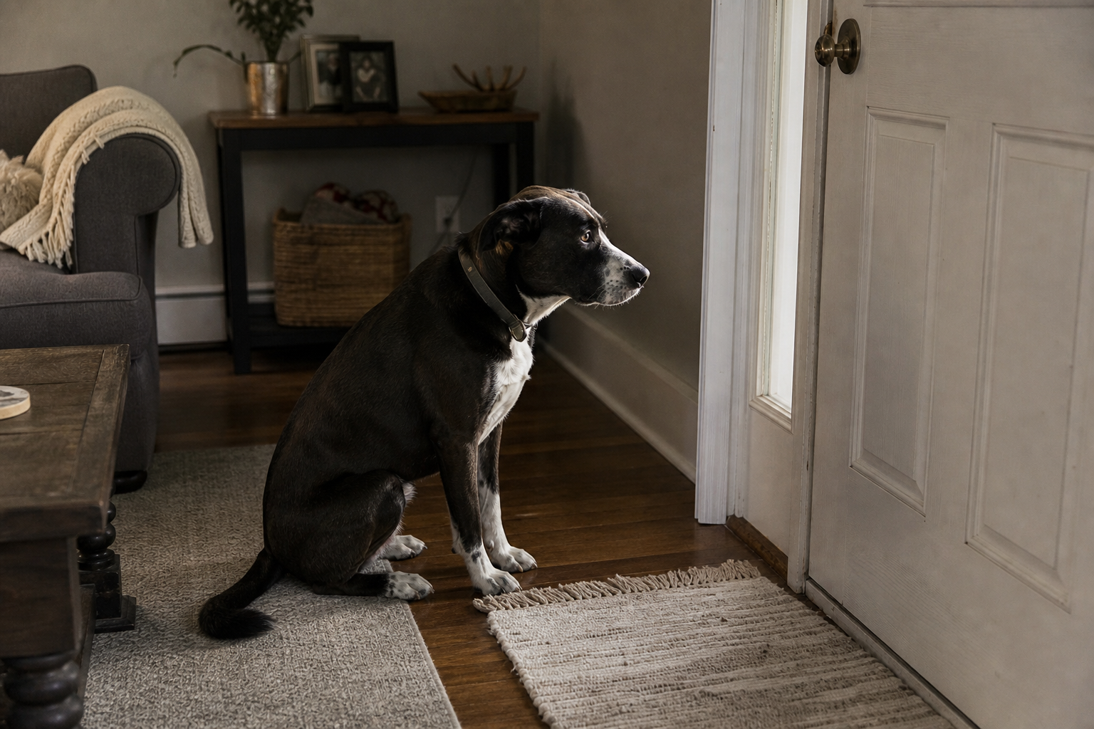 Oklahoma City dog owner consulting with All Dogs Unleashed trainer about separation anxiety treatment