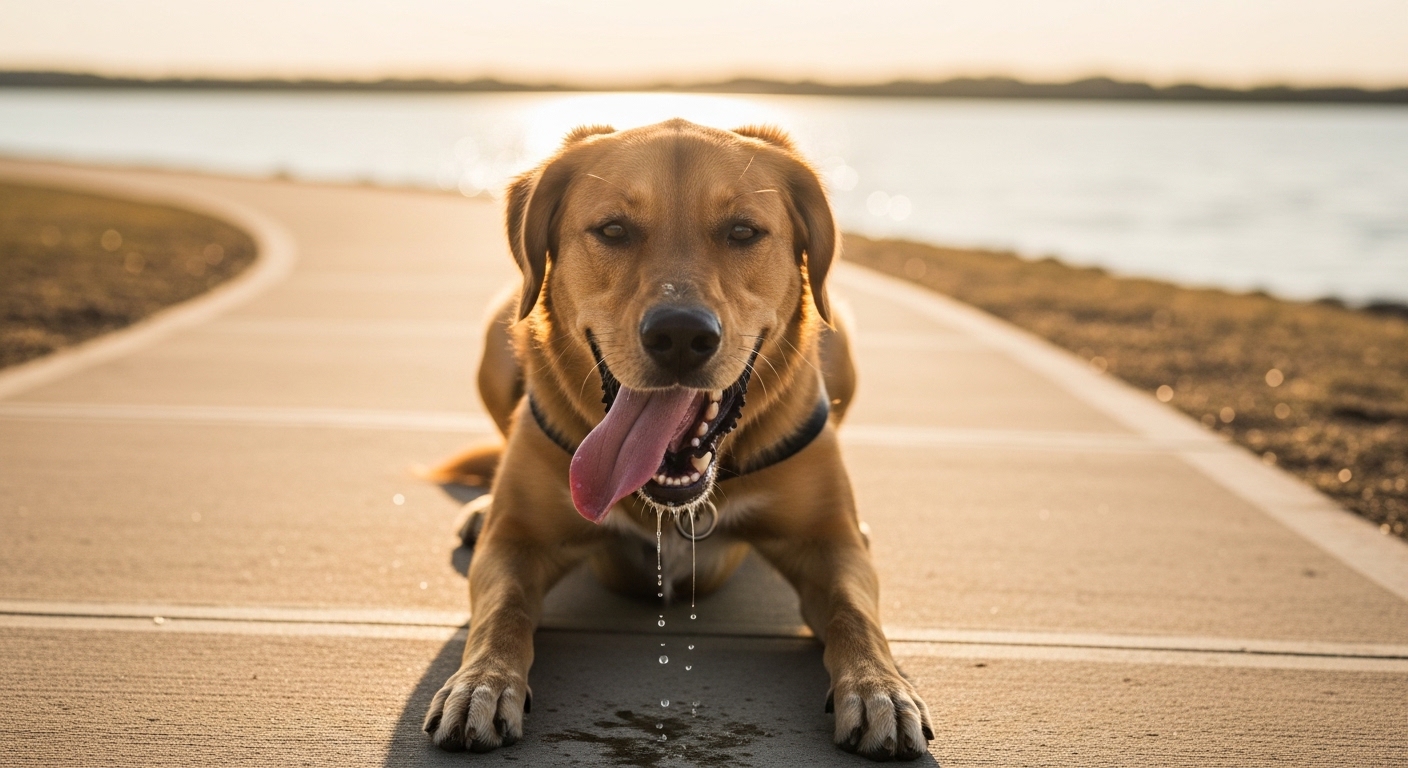 Dog dehydration signs and summer heat risk in North Texas