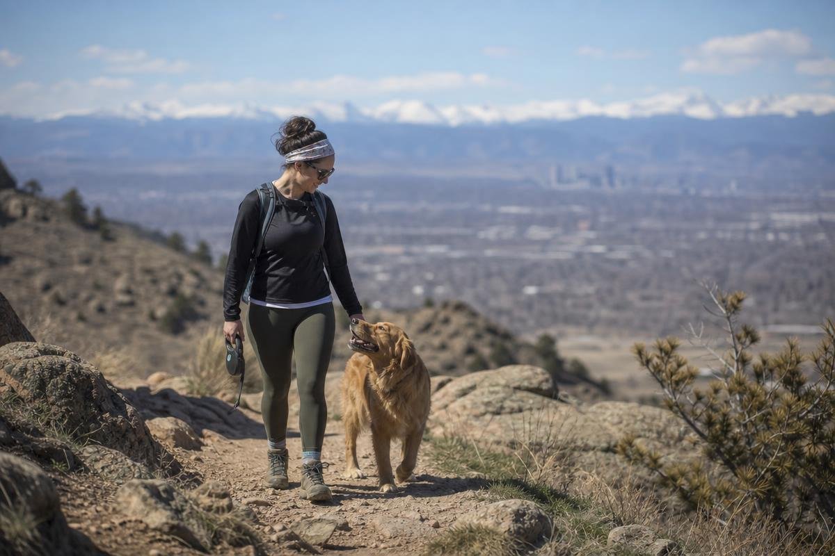 dog-friendly hiking trails Denver CO foothills off-leash