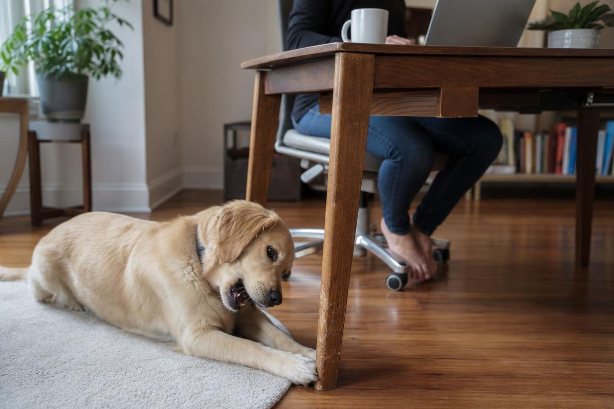 indoor dog behavior problems like destructive chewing in Denver homes