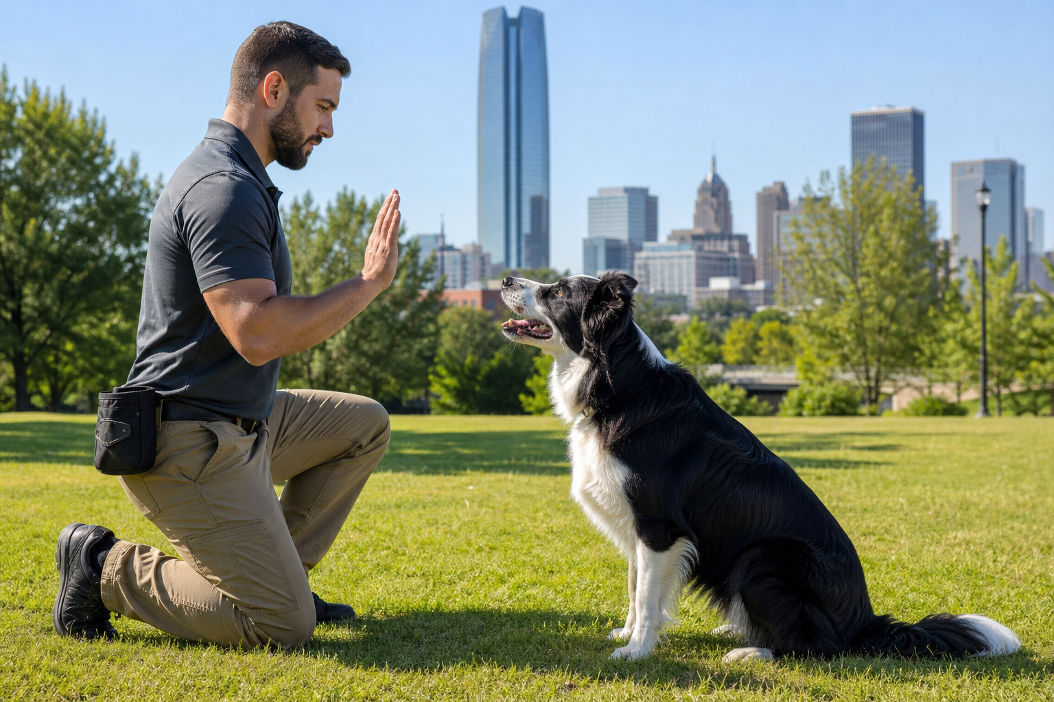 Professional dog training board and train OKC