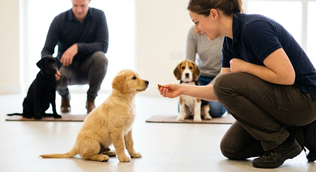 Puppy training session in Oklahoma City