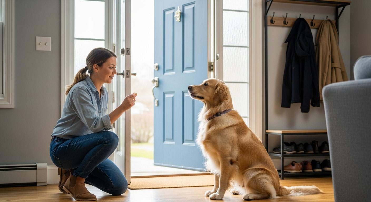 dog training place command for door barking Des Moines