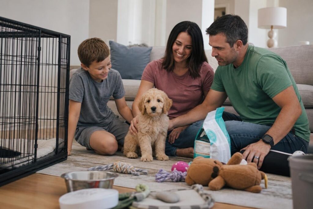 new puppy checklist essentials for Frisco dog owners in week one