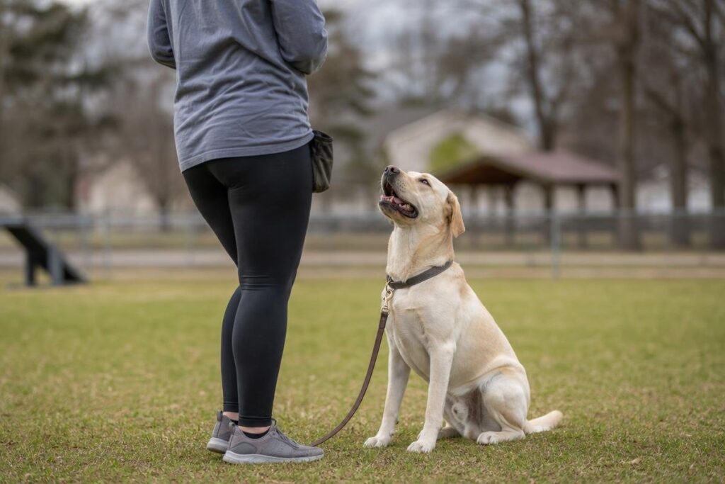 how to train a Labrador Retriever with structured obedience training in Bossier City