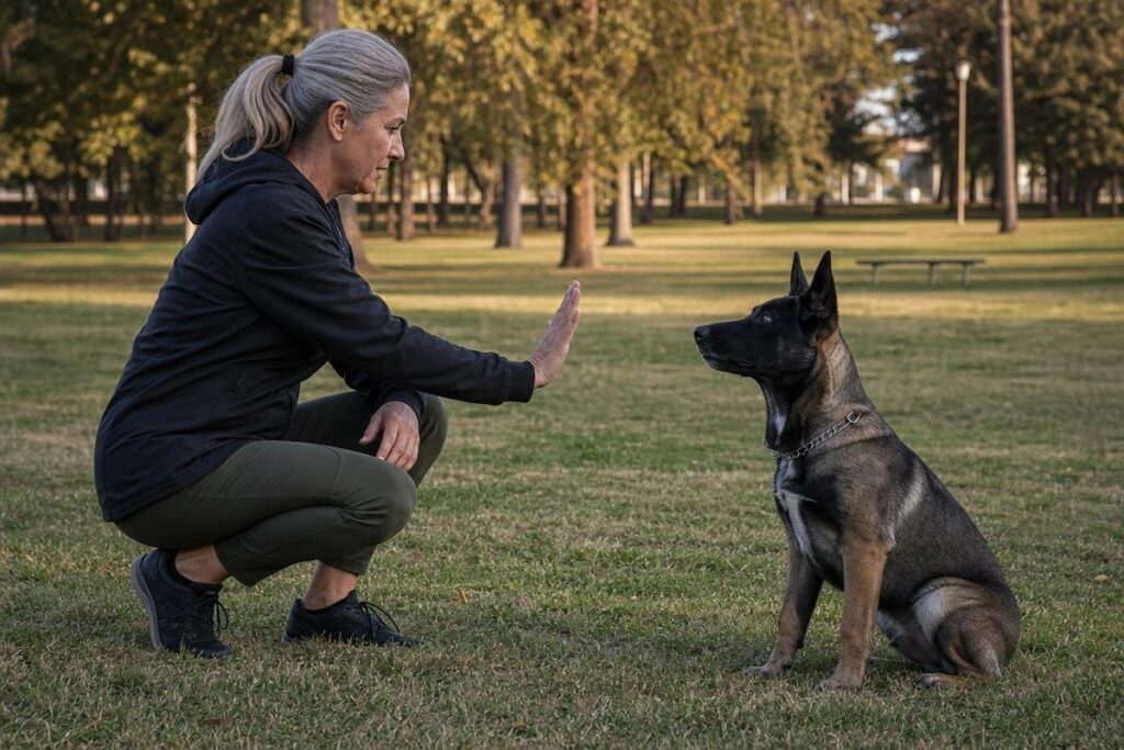 advanced dog training session with experienced trainer in Shreveport Louisiana