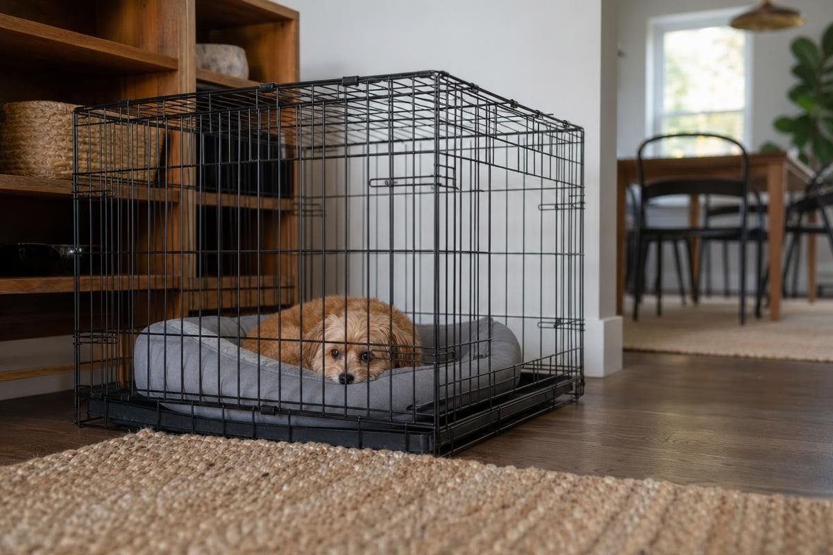 selecting the right crate for crate training a dog in a Louisiana home