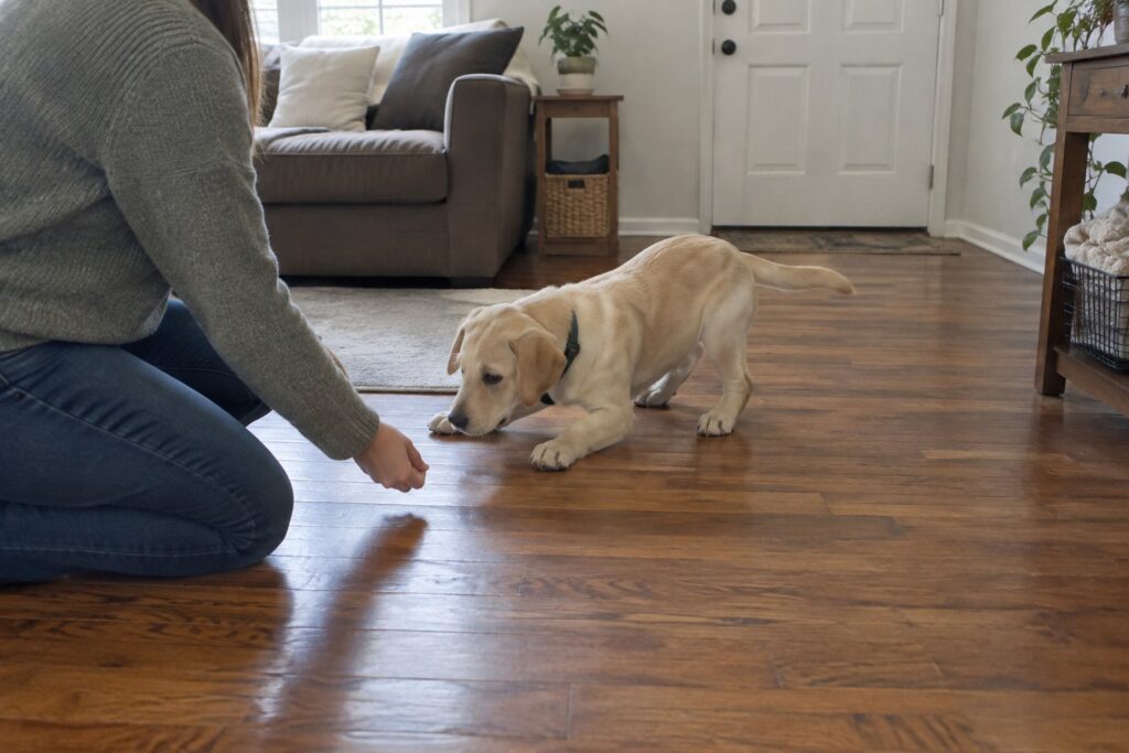 A Calmer Bossier Household Starts When You Teach a Dog to Lay Down – illustration 1
