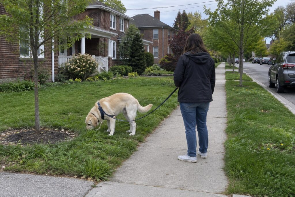 Busy Frisco Sidewalks and How to Teach a Dog to Heel With Confidence – illustration 1