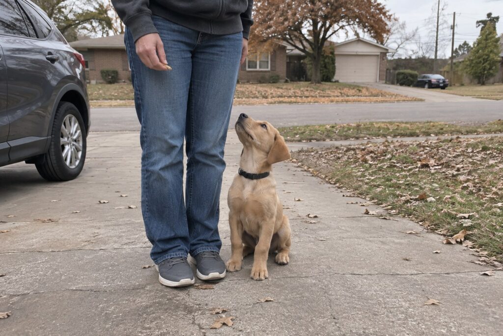 Busy Frisco Sidewalks and How to Teach a Dog to Heel With Confidence – illustration 2